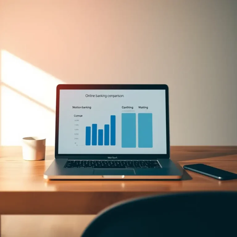 Personne consultant son ordinateur pour changer de banque et comparer les offres en ligne