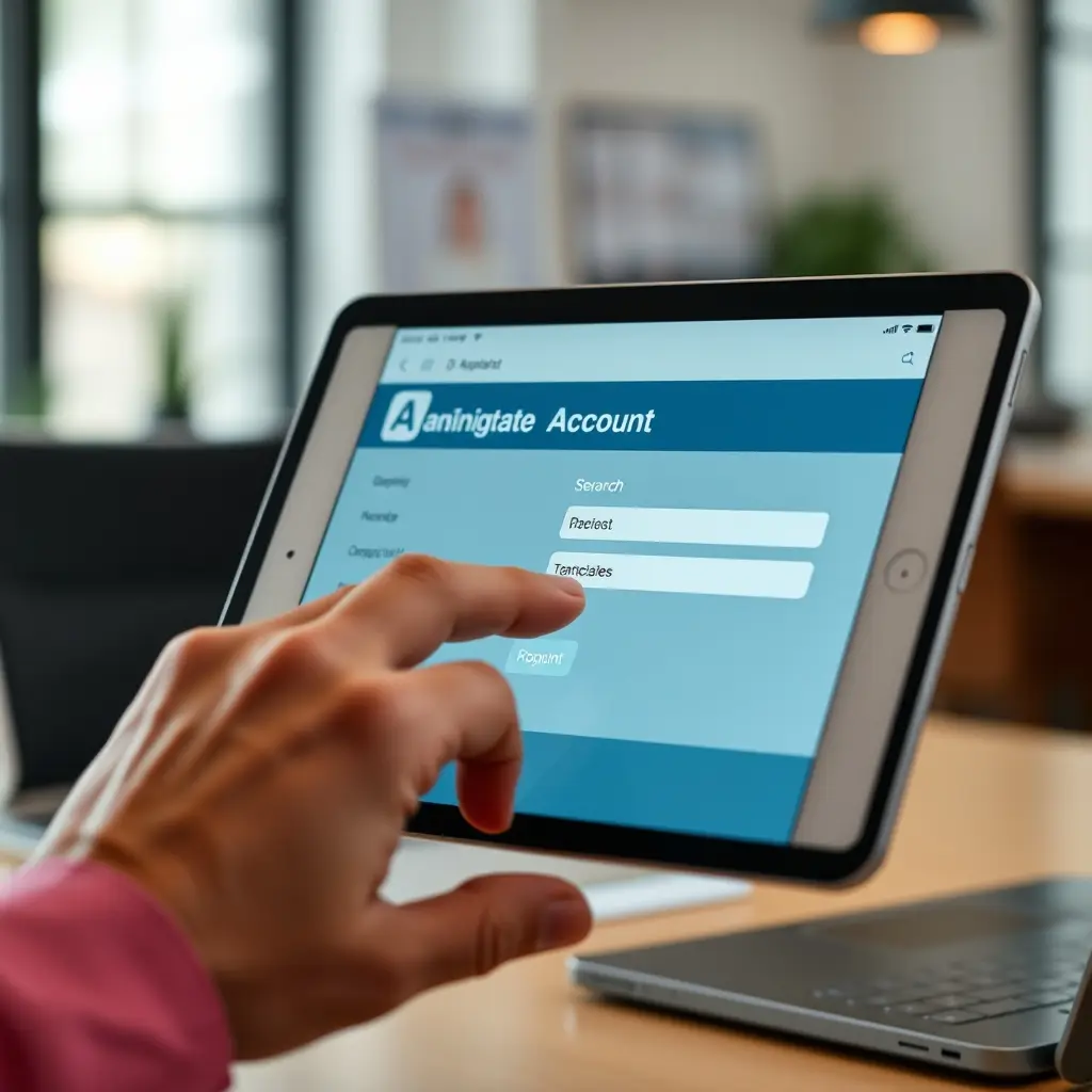 Une personne consultant son espace personnel en ligne sur une tablette numérique pour suivre la date de son avis d'impôt