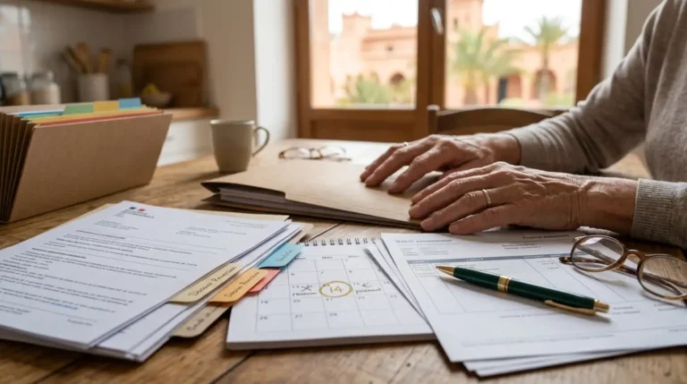 Calendrier et documents administratifs pour une pension de réversion