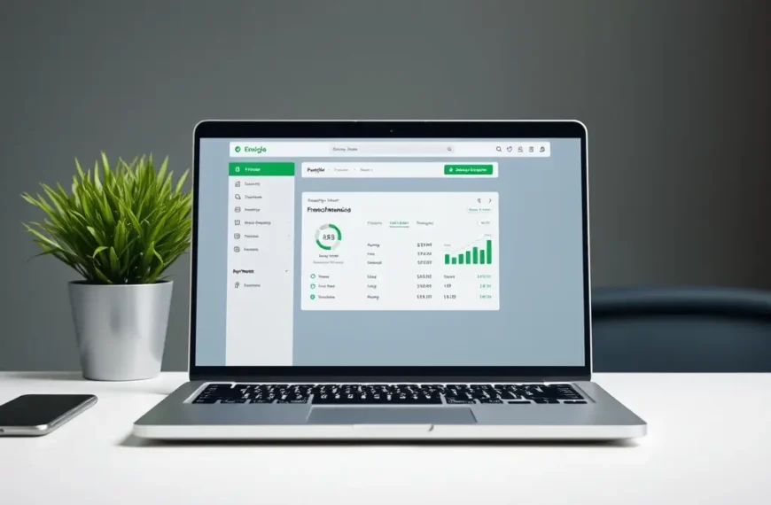 Personne consultant ses comptes bancaires sur un ordinateur portable avec des documents financiers