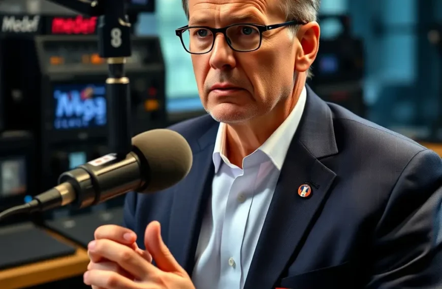 Patrick Martin, président du Medef, s'exprimant au micro de Radio Classique